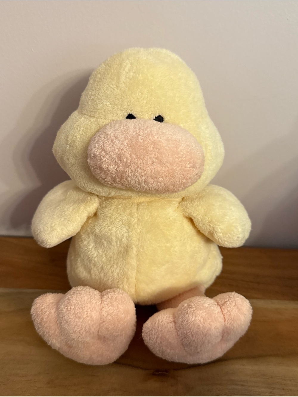 Vintage Ty Pluffies Puddles Duck Yellow Plush TyLux 2002 Duckie stuffed animal